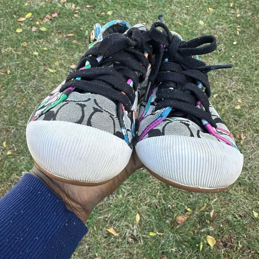 Coach Signature High Top Canvas‎ Women’s Size 6 Sneakers